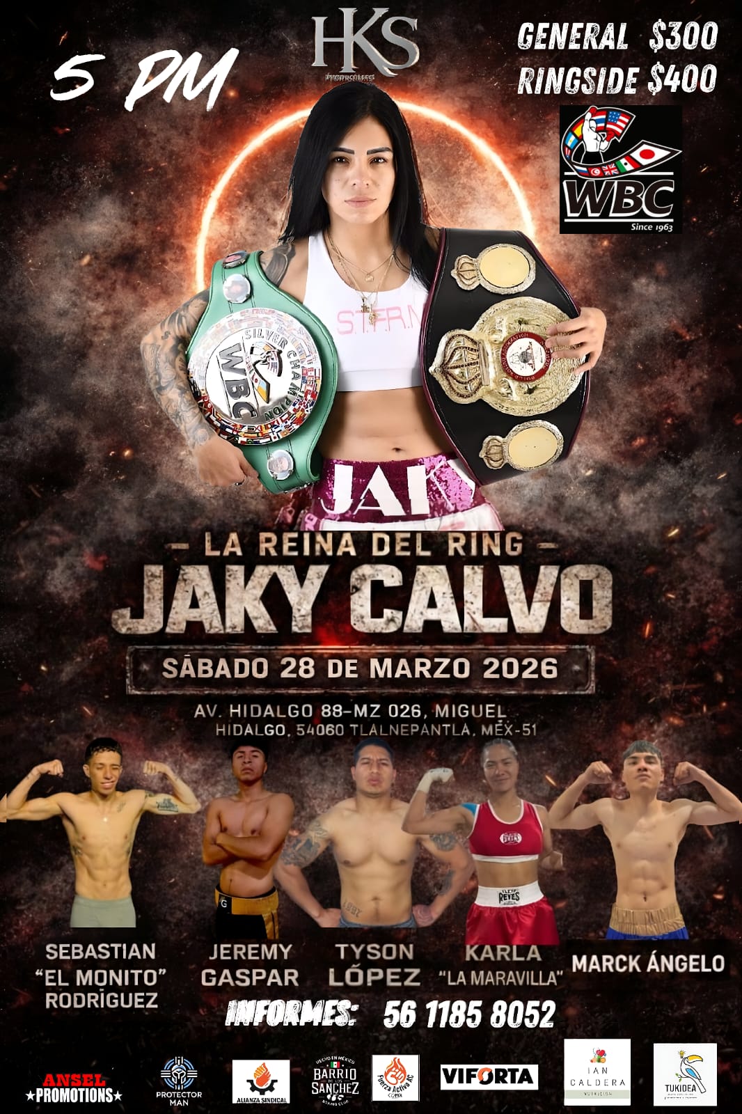 RING SIDE VIP - 28 DE MARZO 2026